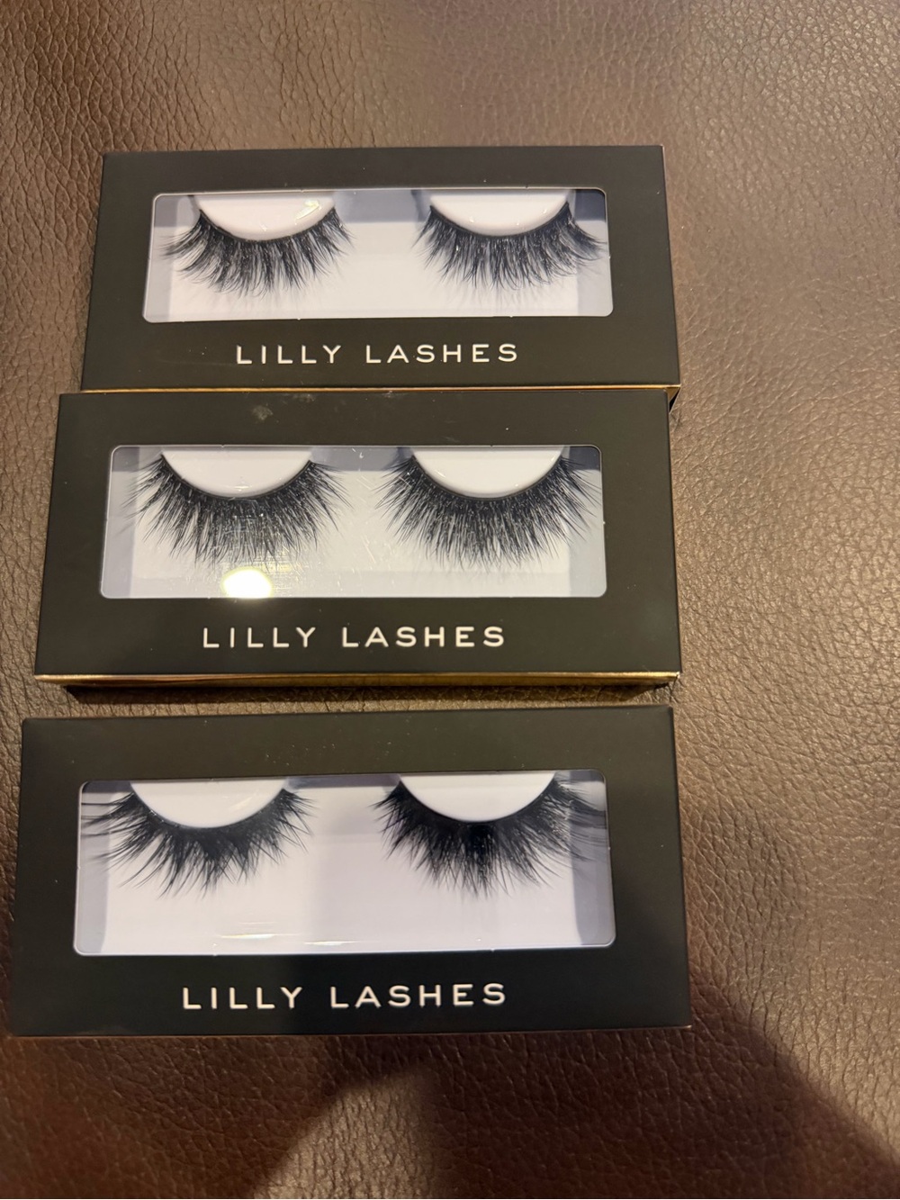 Lilly Lashes Black Faux Mink Lash Trio - Full Volume